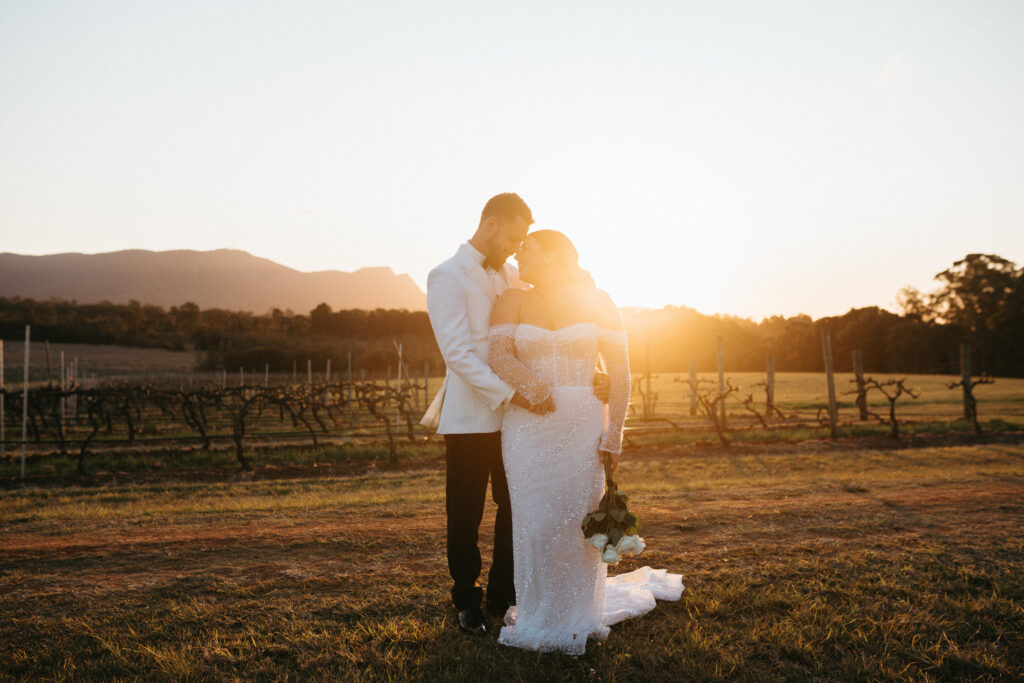 Golden Hour Wedding Portraits